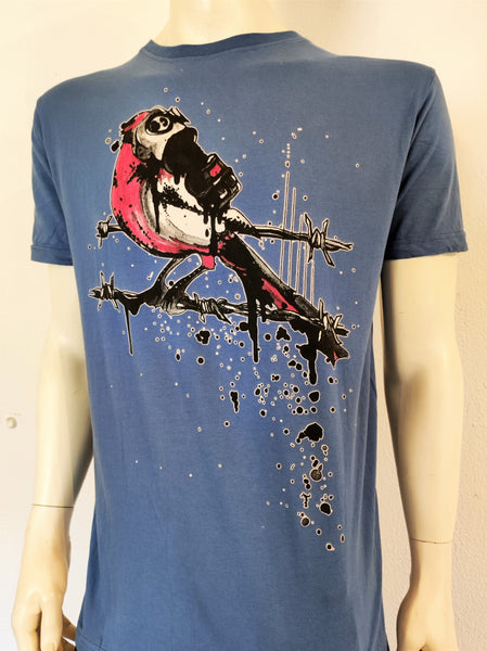 Bird with gas mask