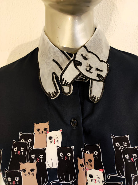 Cat collar blouse