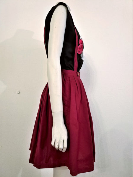 Red skirt with suspenders - Nili`s
