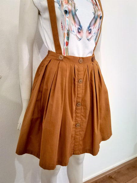 Yellow skirt with suspenders - Nili`s