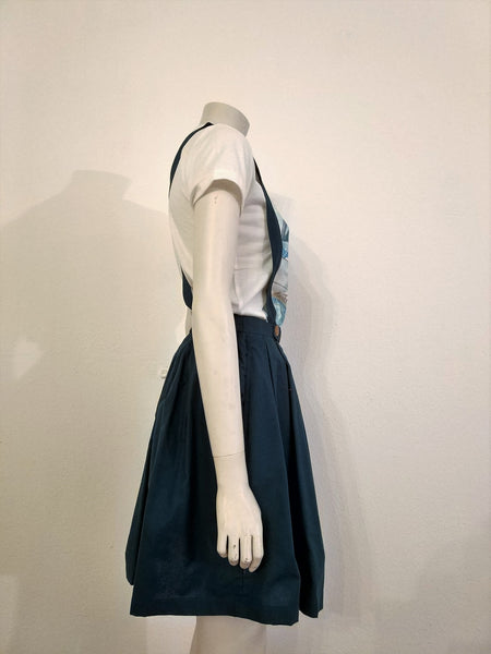 Blue skirt with suspenders - Nili`s