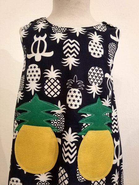 Kids Dress Pineapple - Nili`s