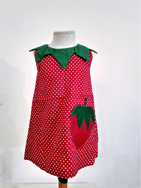 Kids Dress Strawberry - Nili`s